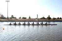 U.S. Soldiers with the Oklahoma Army National Guard rowing team practice rowing on the Oklahoma River Oct. 21, 2014, in Oklahoma City. (U.S. Army photo by Maj. Geoff Legler/Released). Original public domain image from Flickr