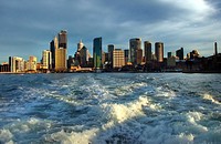 Sydney Skyline.One of the most spectacular things about Syndey is its Skyline. While on a ferry to any of the outer islands, you'll be graced with these spectacular views. Original public domain image from Flickr