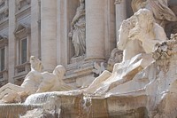 Trevi fountain. Original public domain image from Flickr