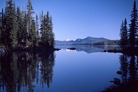 Reflections in Waldo Lake-WillametteView of Waldo Lake in the Waldo Lakes Wilderness on the Willamette National Forest in Oregon's Cascades. Original public domain image from Flickr