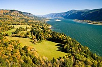 Columbia River Gorge from Cape Horn-Columbia River GorgeFall Color at Cape Horn in Washington on the Columbia River Gorge National Scenic Area. Original public domain image from Flickr