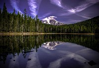 Reflection of Mt Hood in Frog Lake on the Mt Hood National Forest. Original public domain image from Flickr