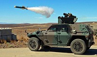 A Soldier from the 1st Infantry Regiment, Japanese Ground Self Defense Force, launches his rocket at a tank silhouette target during Exercise Rising Thunder 18 at the Yakima Training Center, WA, Sept. 2. This exercise reinforces the importance of readiness in combat training for both U.S. and Japanese forces.