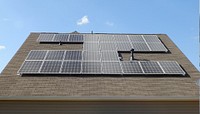 PV Rooftop Installation in Hiram, GA. Original public domain image from Flickr