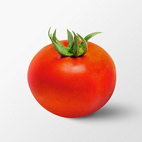 Red tomato clipart, vegetable, organic ingredient psd