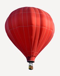 Hot air balloon clipart, adventurous travel transportation  psd