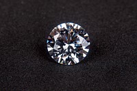 Diamond on black background. Free public domain CC0 photo.