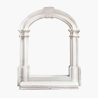 Greek window frame clipart, aesthetic architecture