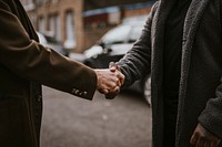 Men shaking hands in agreement