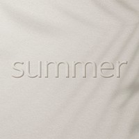 Word summer embossed font typography psd