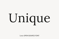 Lora Open Source Font by Cyreal