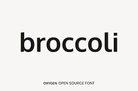 Oxygen Open Source Font by Vernon Adams