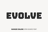 Bungee Inline Open Source Font by David Jonathan Ross