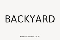 Asap Open Source Font by Ominus-Type