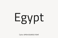 Cairo Open Source Font by  Mohamad Gaber
