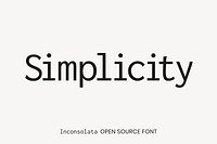 Inconsolata Open Source Font by Raph Levien