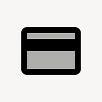 Credit Card icon, business symbol, two tone style psd