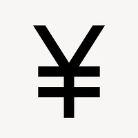 Japanese yen icon, currency money symbol, two tone style vector