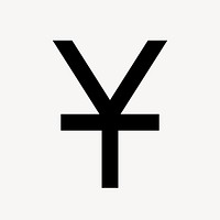 Yuan icon, Chinese currency money symbol, outlined style vector