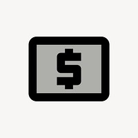 Local ATM icon, finance symbol for web, two tone style psd