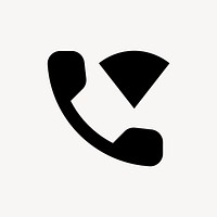 Wifi Calling, communication icon, round symbol style psd