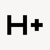 H Plus Mobiledata, device icon, outline style vector