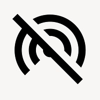 Wifi Tethering Off, device icon, outline style psd