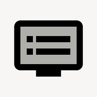 Dvr, device icon, two tone style psd