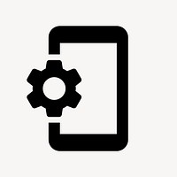 Phonelink Setup, communication icon, two tone style psd