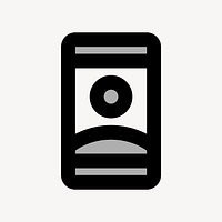 Remember Me, device icon, two tone style vector