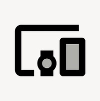 Devices Other, hardware icon, two tone style psd