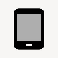 Tablet Android, hardware icon, two tone style vector