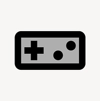 Videogame Asset, hardware icon, two tone style vector
