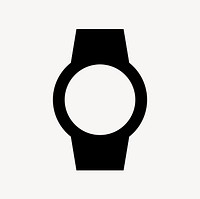 Watch, hardware icon, filled style, flat graphic vector