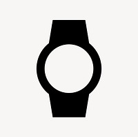 Watch, hardware icon, filled style, flat graphic psd