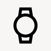 Watch, hardware icon, outlined style vector