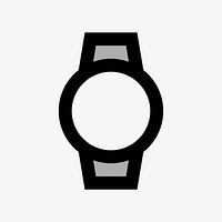 Watch, hardware icon, two tone style vector