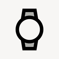 Watch, hardware icon, two tone style psd