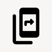 Offline Share, navigation icon, round style vector