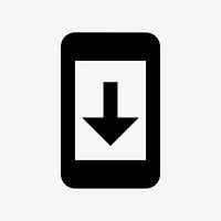 System Update, notification icon, outlined style vector