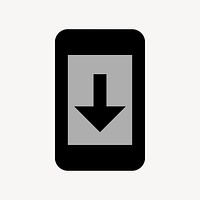 System Update, notification icon, two tone style vector
