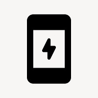 Charging Station, places icon, round style vector
