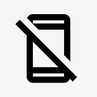 No Cell, places icon, outlined style vector
