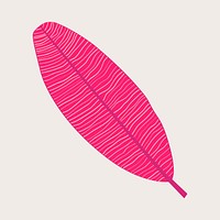 Pink banana leaf
