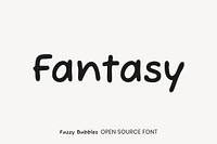 Fuzzy Bubbles open source font by Robert Leuschke