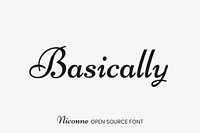 Niconne open source font by Vernon Adams