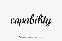 Norican open source font by Vernon Adams