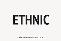 PT Sans Narrow open source font by ParaType