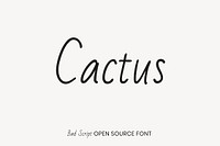 Bad Script open source font by Gaslight