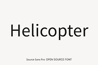 Source Sans Pro open source font by Paul D. Hunt